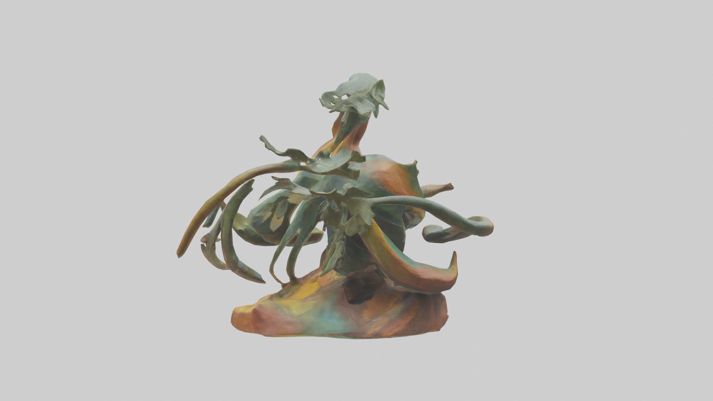 Natures Abstraction statue model VR / AR / low-poly