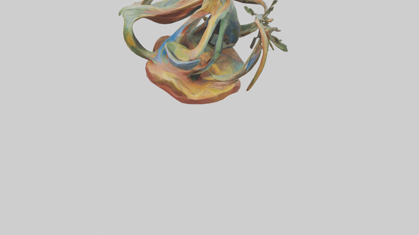 Natures Abstraction statue model VR / AR / low-poly