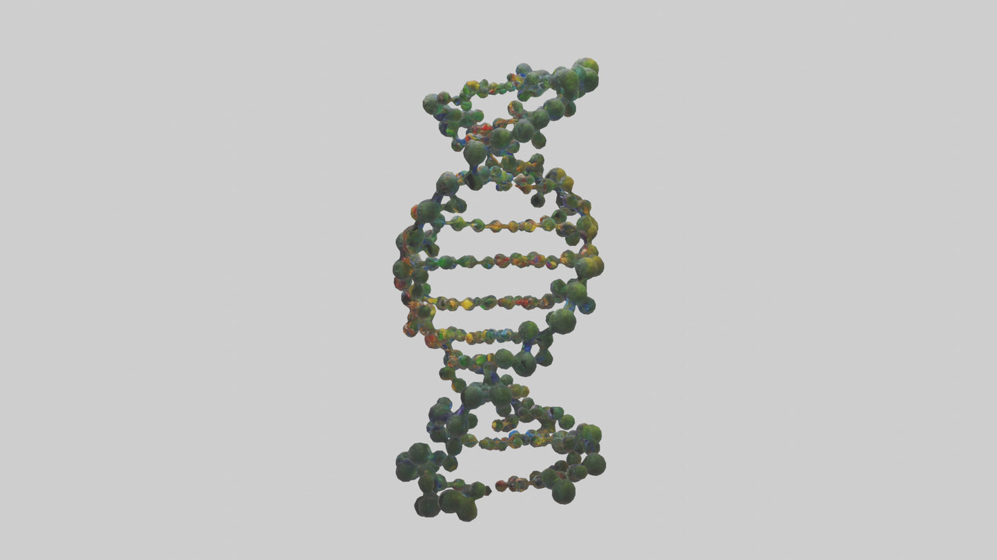 3D model Natures DNA sculpture model VR / AR / low-poly