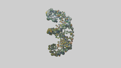 3D model Natures DNA sculpture model VR / AR / low-poly