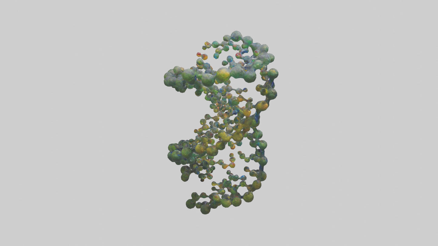 3D model Natures DNA sculpture model VR / AR / low-poly