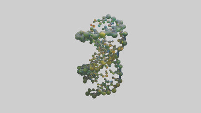 3D model Natures DNA sculpture model VR / AR / low-poly