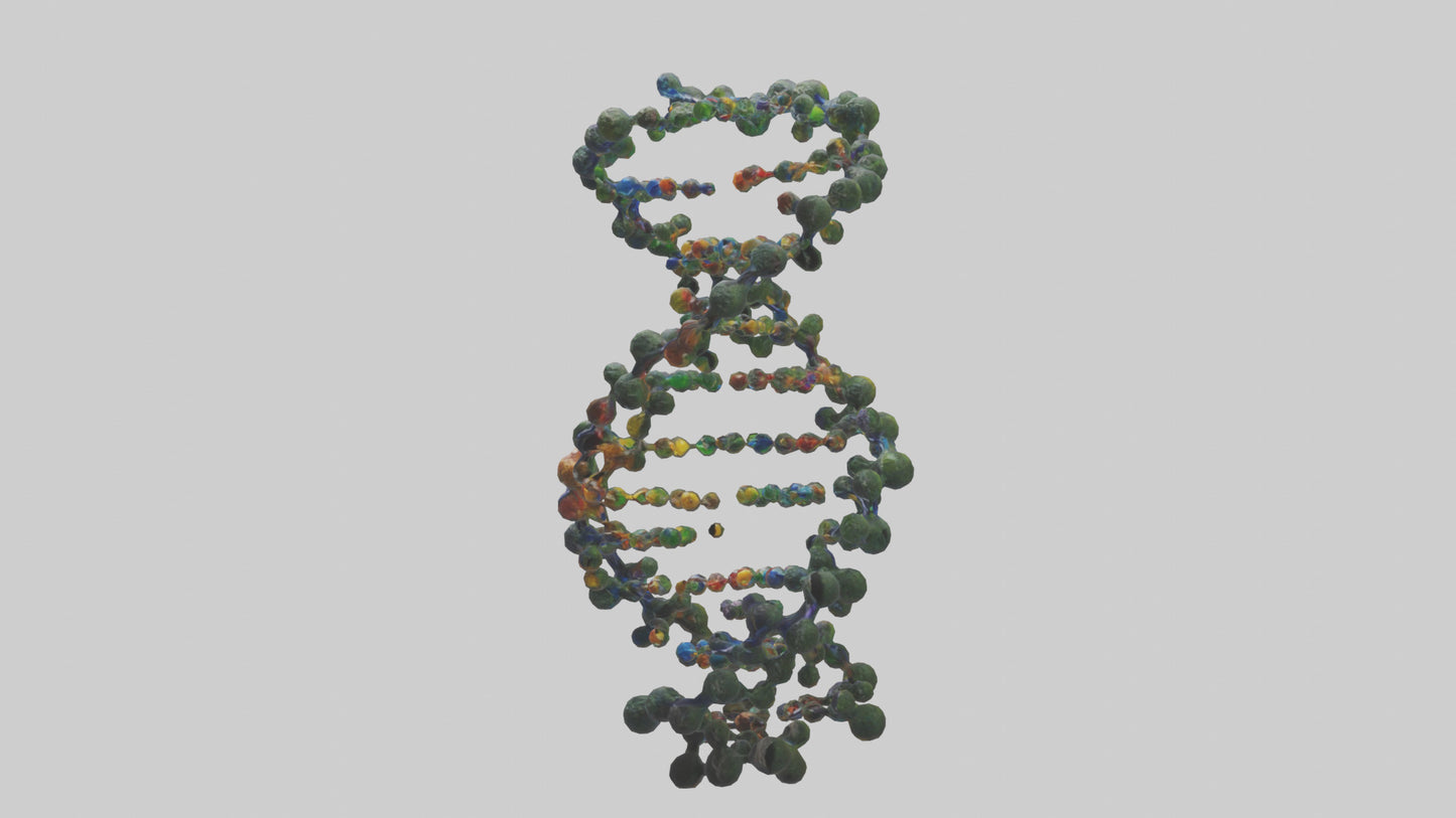 3D model Natures DNA sculpture model VR / AR / low-poly