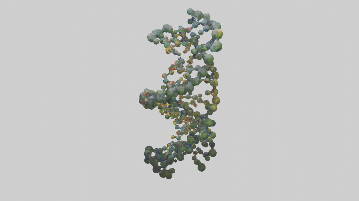 3D model Natures DNA sculpture model VR / AR / low-poly