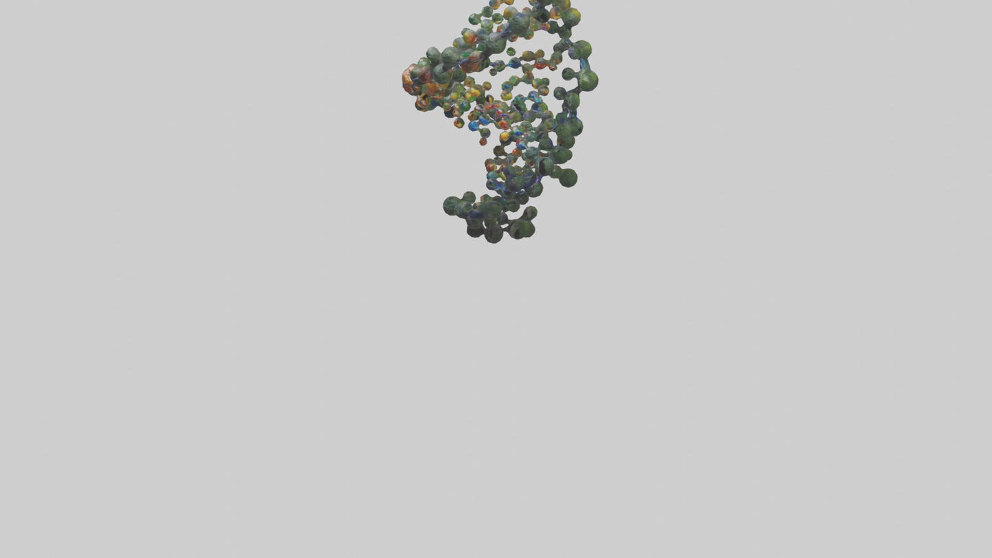 3D model Natures DNA sculpture model VR / AR / low-poly