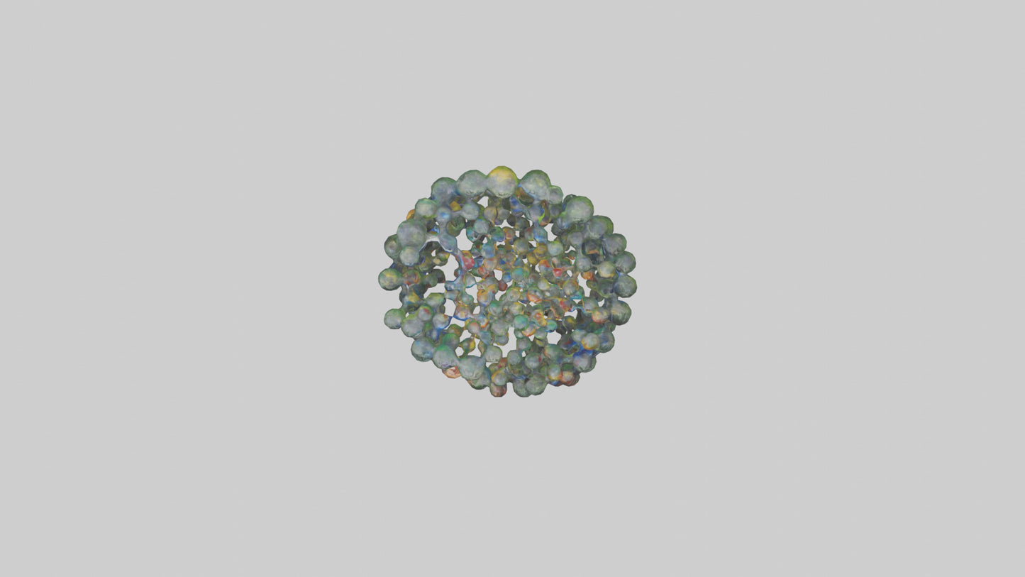 3D model Natures DNA sculpture model VR / AR / low-poly