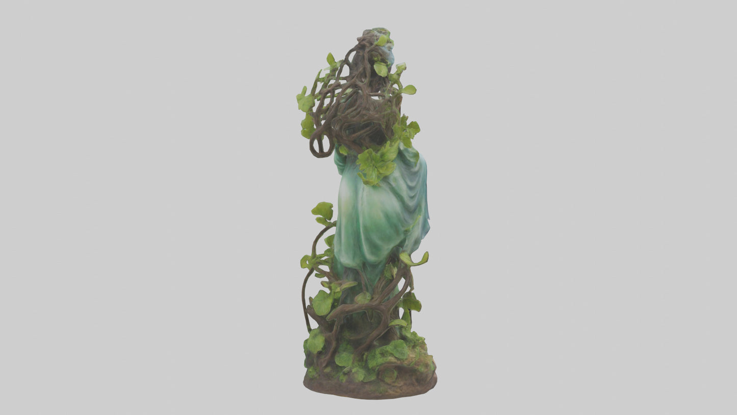 3D model Natures Essence statue model VR / AR / low-poly
