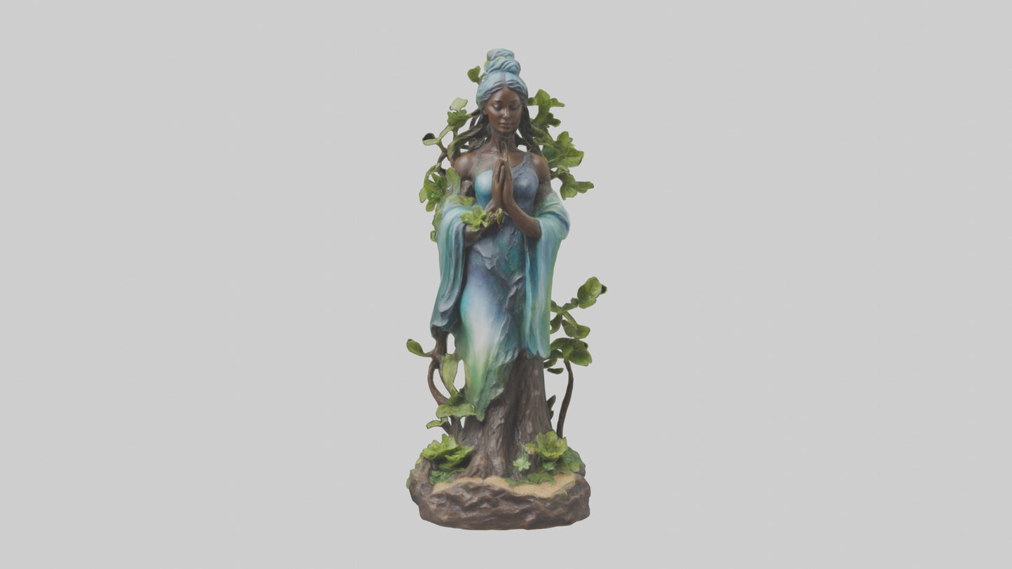 3D model Natures Essence statue model VR / AR / low-poly