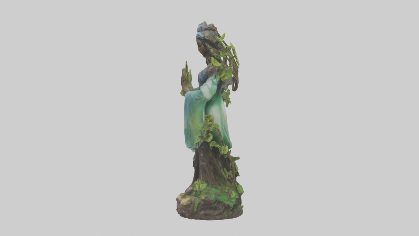 3D model Natures Essence statue model VR / AR / low-poly