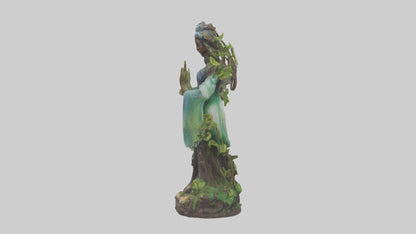 3D model Natures Essence statue model VR / AR / low-poly