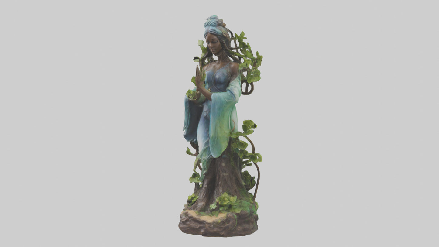 3D model Natures Essence statue model VR / AR / low-poly