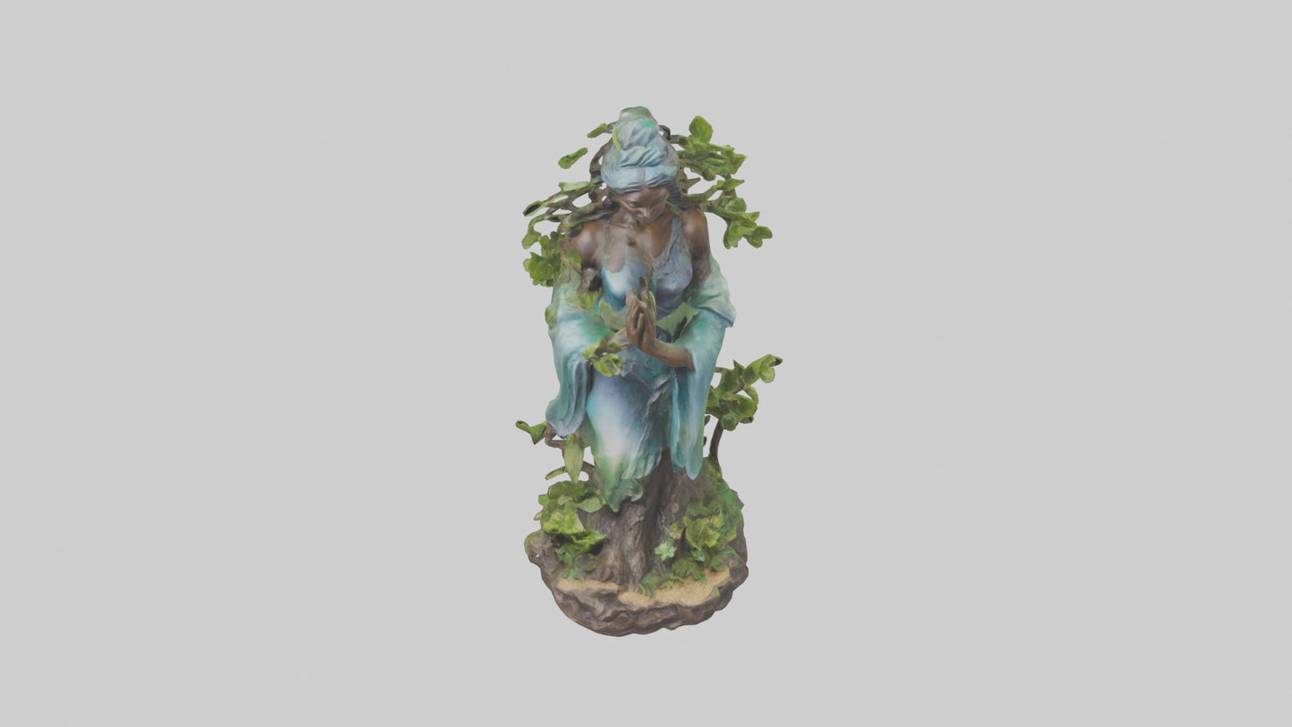 3D model Natures Essence statue model VR / AR / low-poly