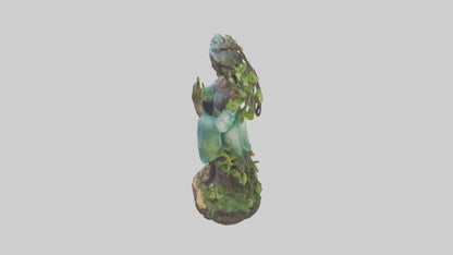 3D model Natures Essence statue model VR / AR / low-poly