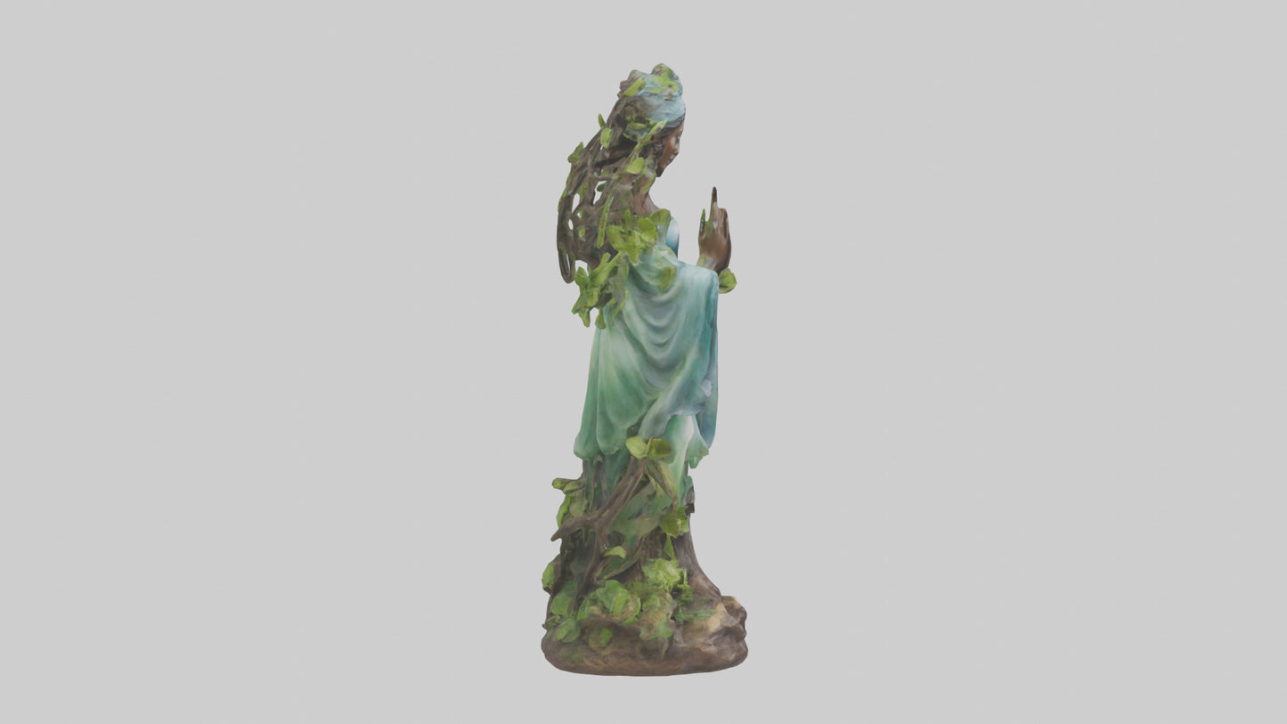 3D model Natures Essence statue model VR / AR / low-poly