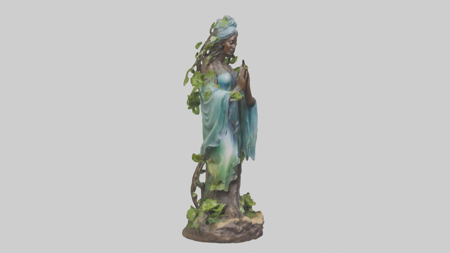 3D model Natures Essence statue model VR / AR / low-poly