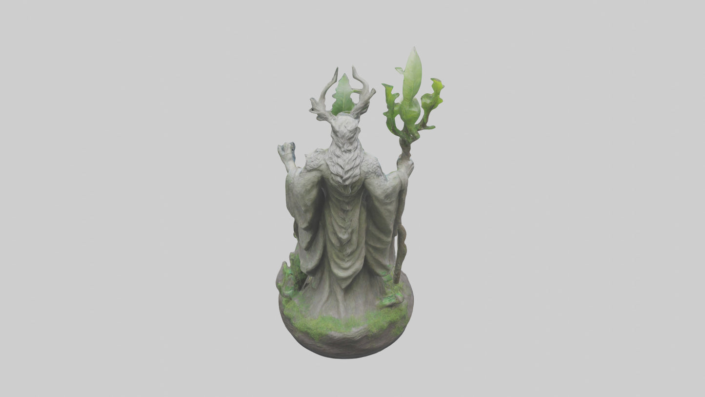 3D model Natures Guardians Statue model VR / AR / low-poly