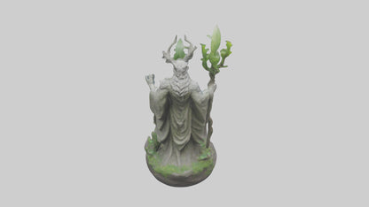 3D model Natures Guardians Statue model VR / AR / low-poly