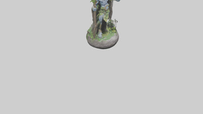 3D model Natures Guardians Statue model VR / AR / low-poly