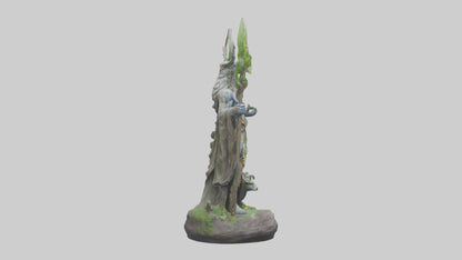 3D model Natures Guardians Statue model VR / AR / low-poly