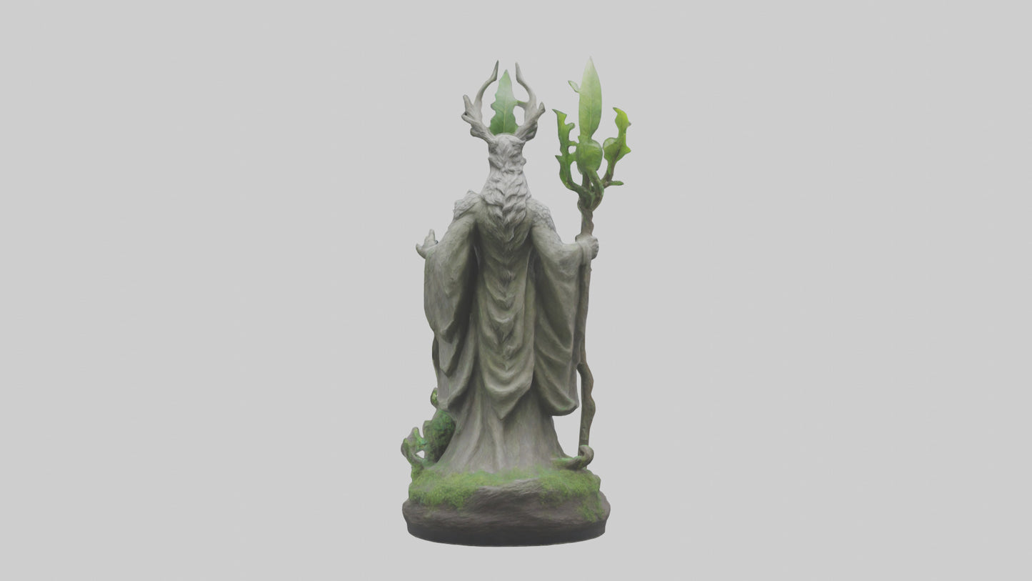 3D model Natures Guardians Statue model VR / AR / low-poly