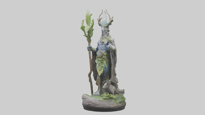 3D model Natures Guardians Statue model VR / AR / low-poly