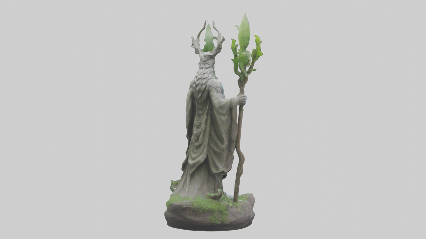 3D model Natures Guardians Statue model VR / AR / low-poly