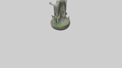 3D model Natures Guardians Statue model VR / AR / low-poly