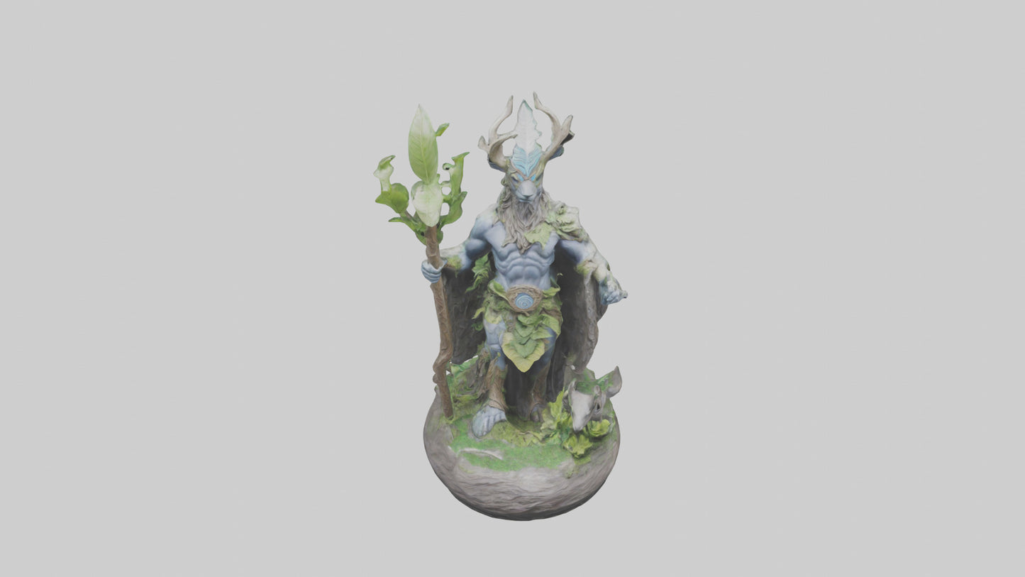 3D model Natures Guardians Statue model VR / AR / low-poly