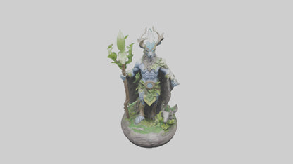 3D model Natures Guardians Statue model VR / AR / low-poly