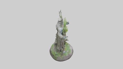 3D model Natures Guardians Statue model VR / AR / low-poly