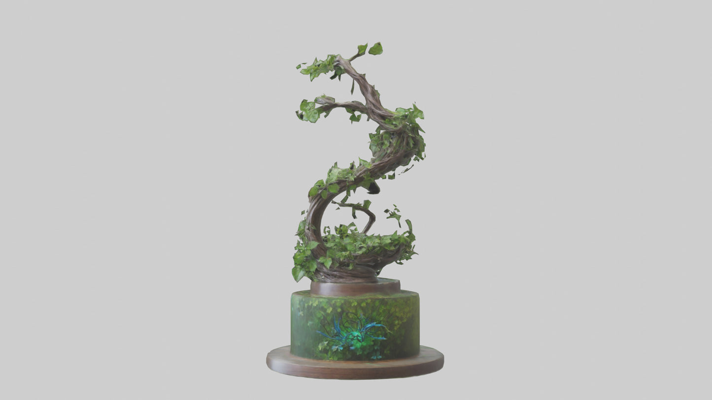Natures Helix statue model VR / AR / low-poly