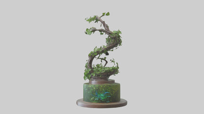 Natures Helix statue model VR / AR / low-poly