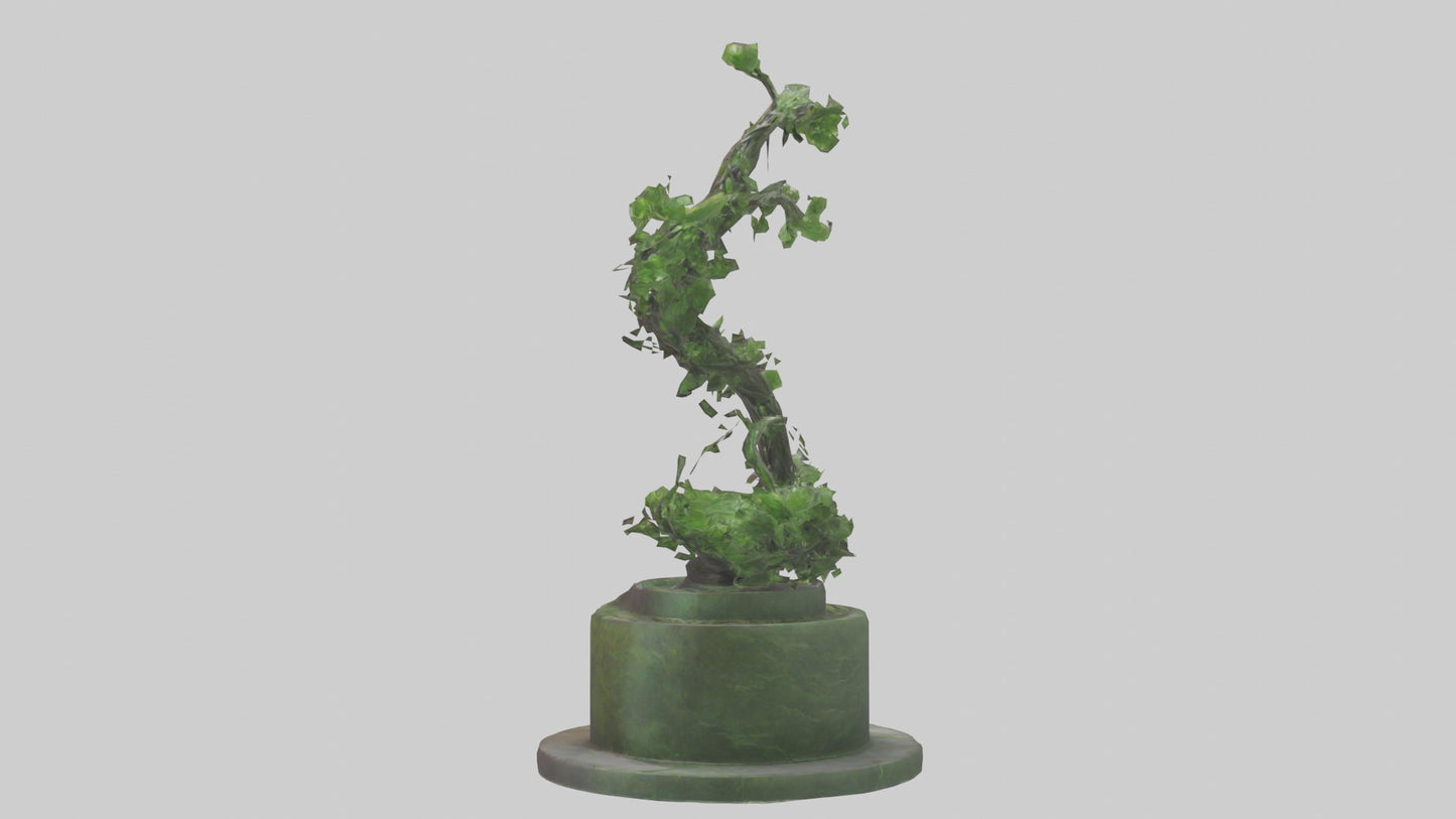 Natures Helix statue model VR / AR / low-poly