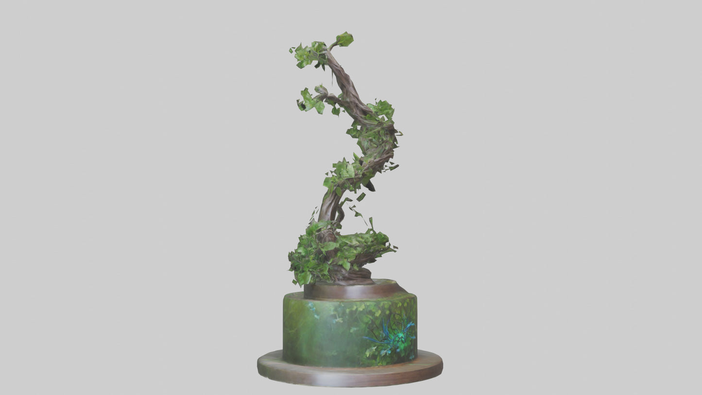 Natures Helix statue model VR / AR / low-poly