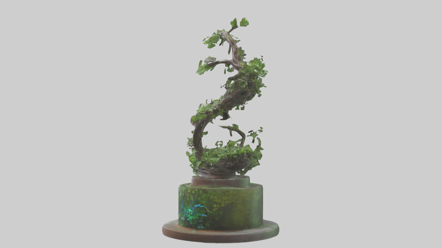 Natures Helix statue model VR / AR / low-poly
