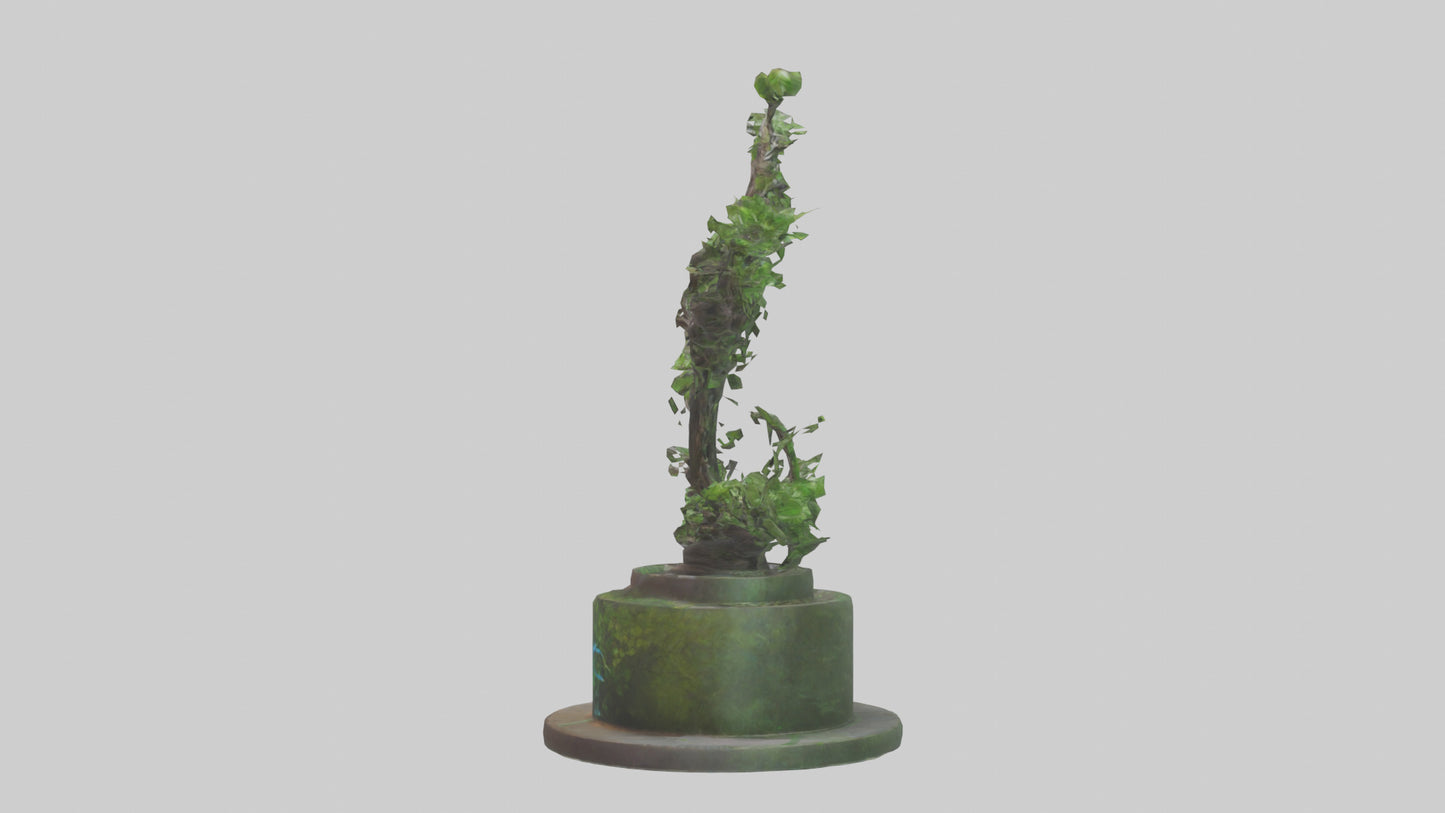 Natures Helix statue model VR / AR / low-poly