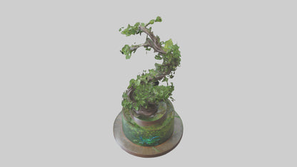 Natures Helix statue model VR / AR / low-poly