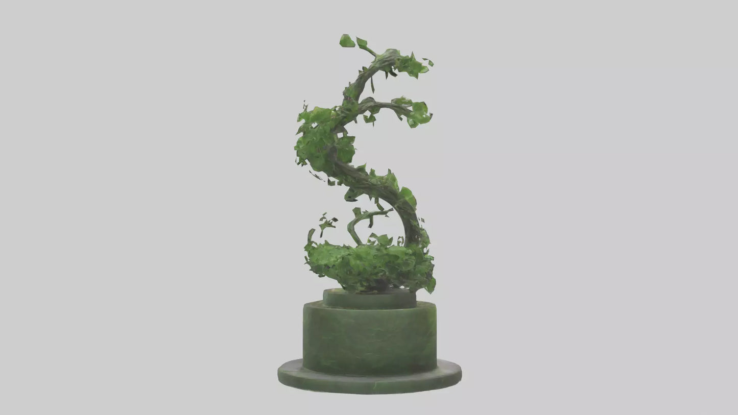 Natures Helix statue model VR / AR / low-poly