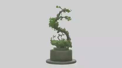 Natures Helix statue model VR / AR / low-poly