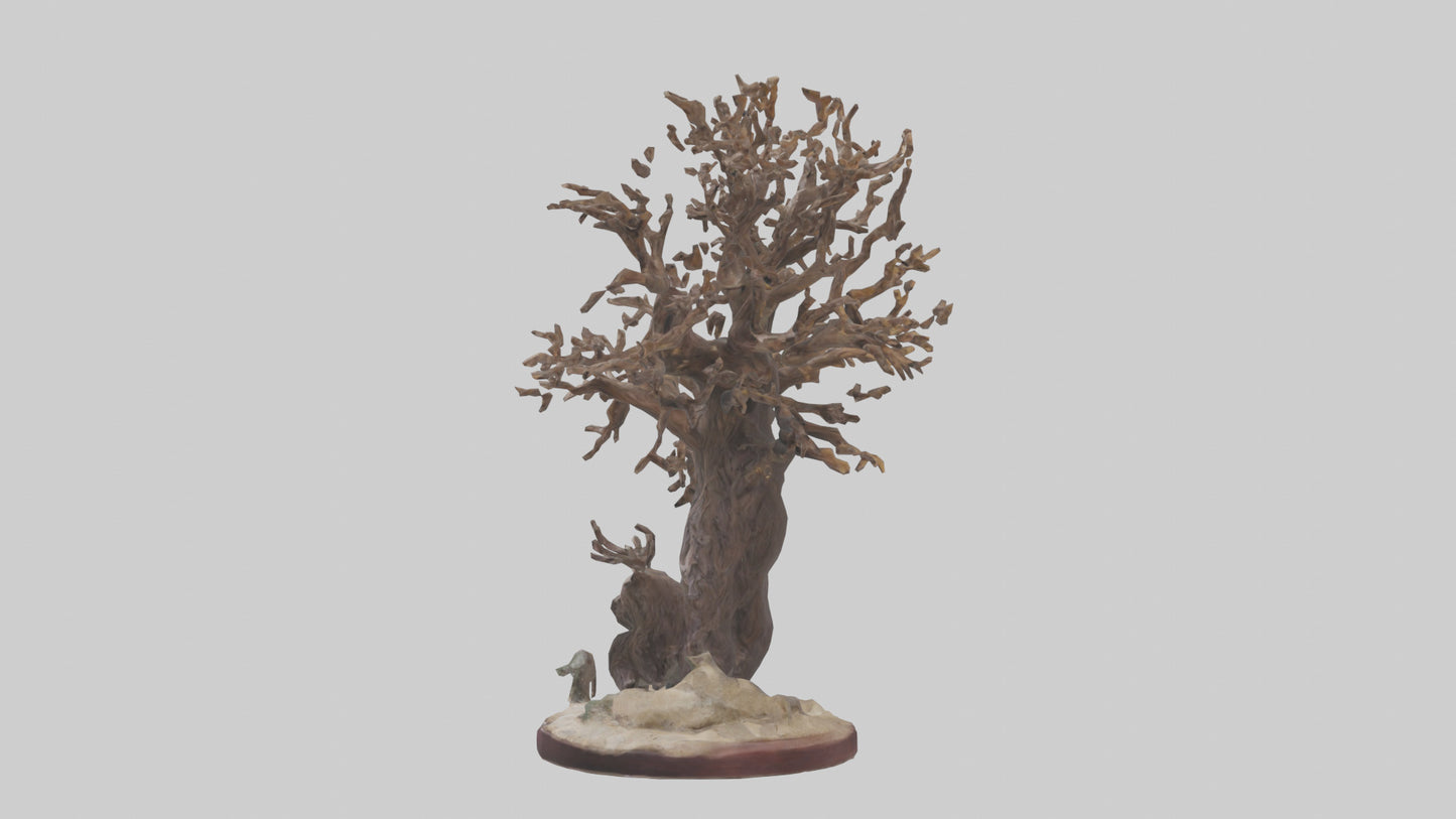 3D model Natures Last Stand Sculpture model 2 VR / AR / low-poly