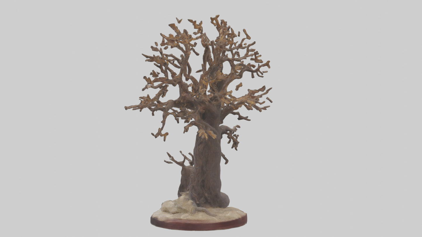 3D model Natures Last Stand Sculpture model 2 VR / AR / low-poly
