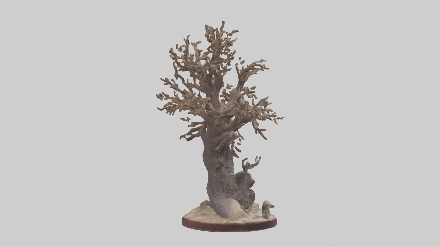 3D model Natures Last Stand Sculpture model 2 VR / AR / low-poly