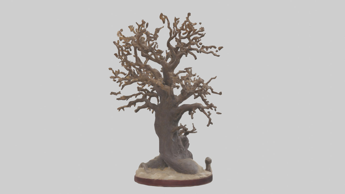 3D model Natures Last Stand Sculpture model 2 VR / AR / low-poly