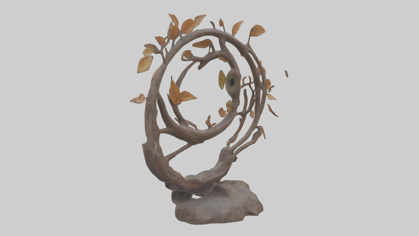 3D model Natures Loop statue model VR / AR / low-poly