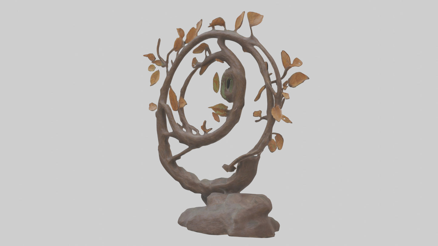 3D model Natures Loop statue model VR / AR / low-poly