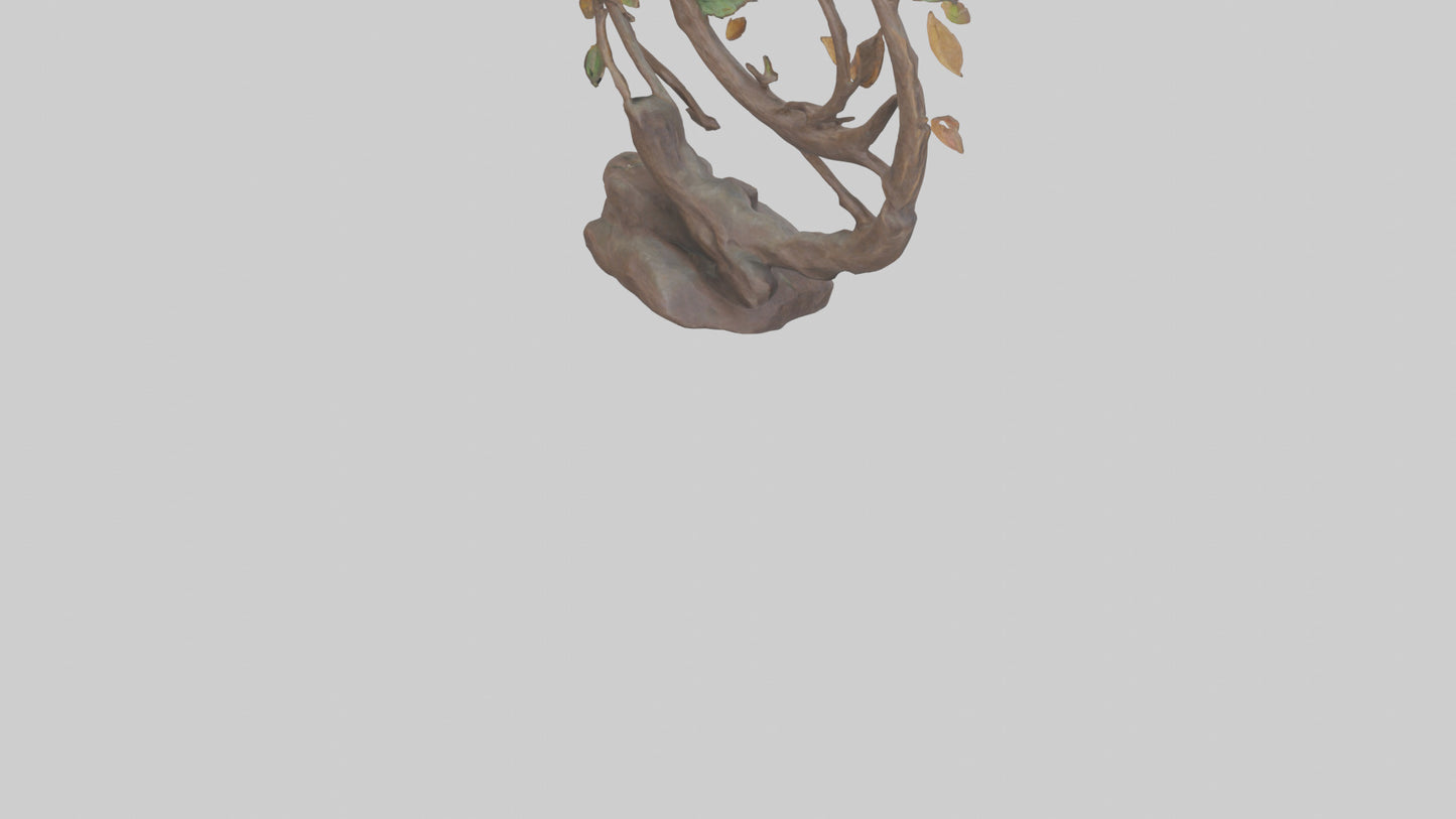 3D model Natures Loop statue model VR / AR / low-poly