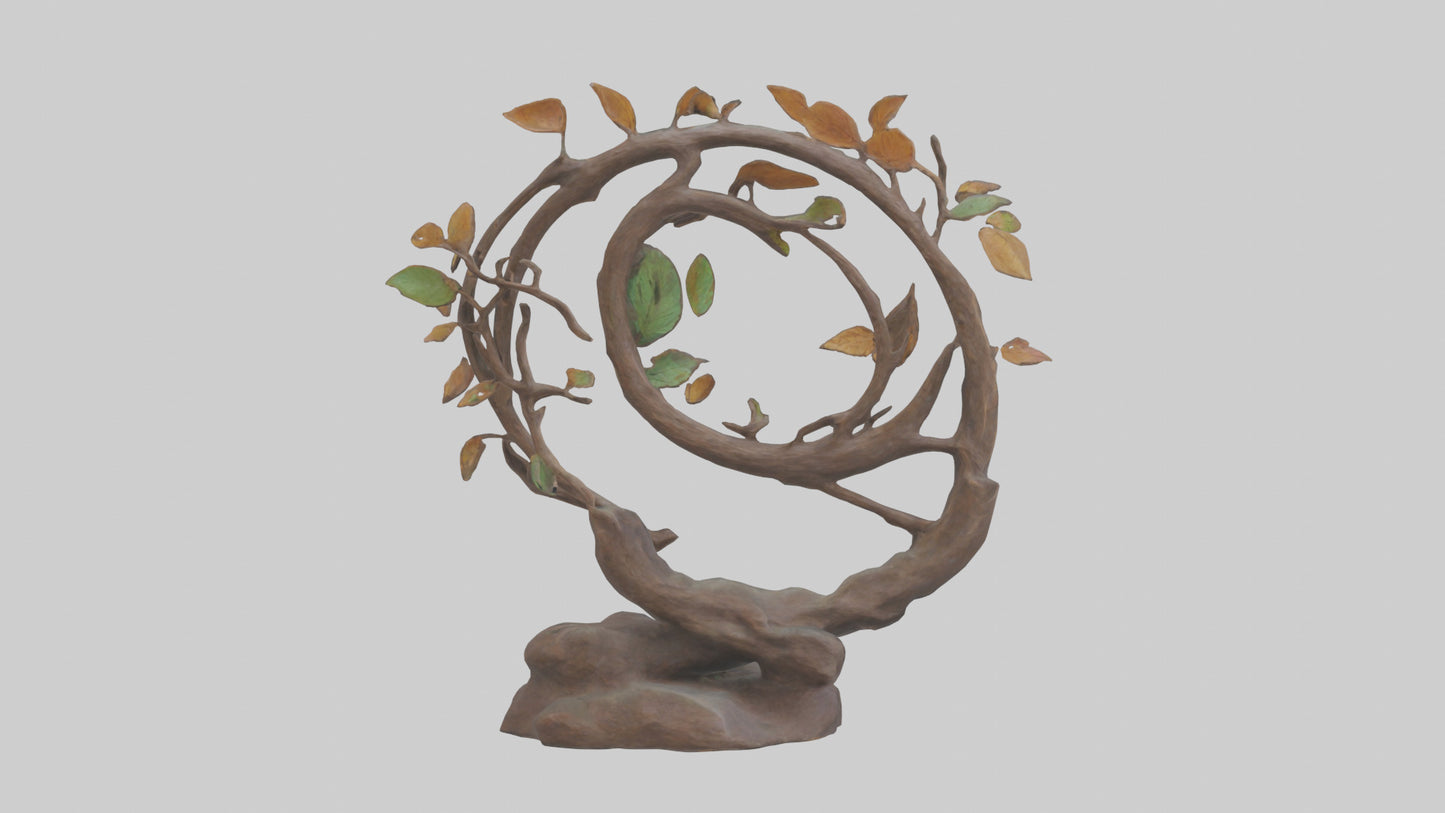 3D model Natures Loop statue model VR / AR / low-poly