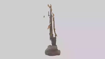 3D model Natures Loop statue model VR / AR / low-poly