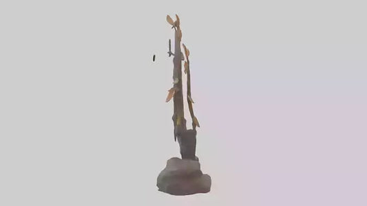 3D model Natures Loop statue model VR / AR / low-poly