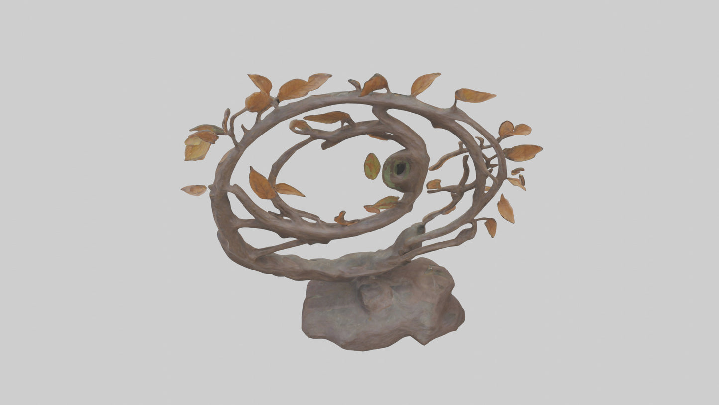 3D model Natures Loop statue model VR / AR / low-poly